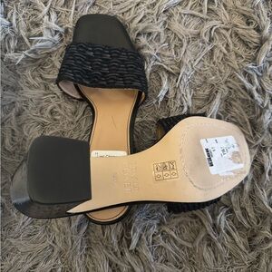 Donald J. Pliner Black Textured Heels